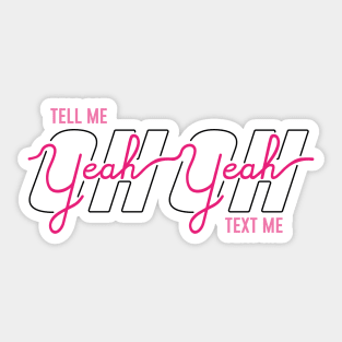 OH YEAH PINK (BTS) T-Shirt Sticker